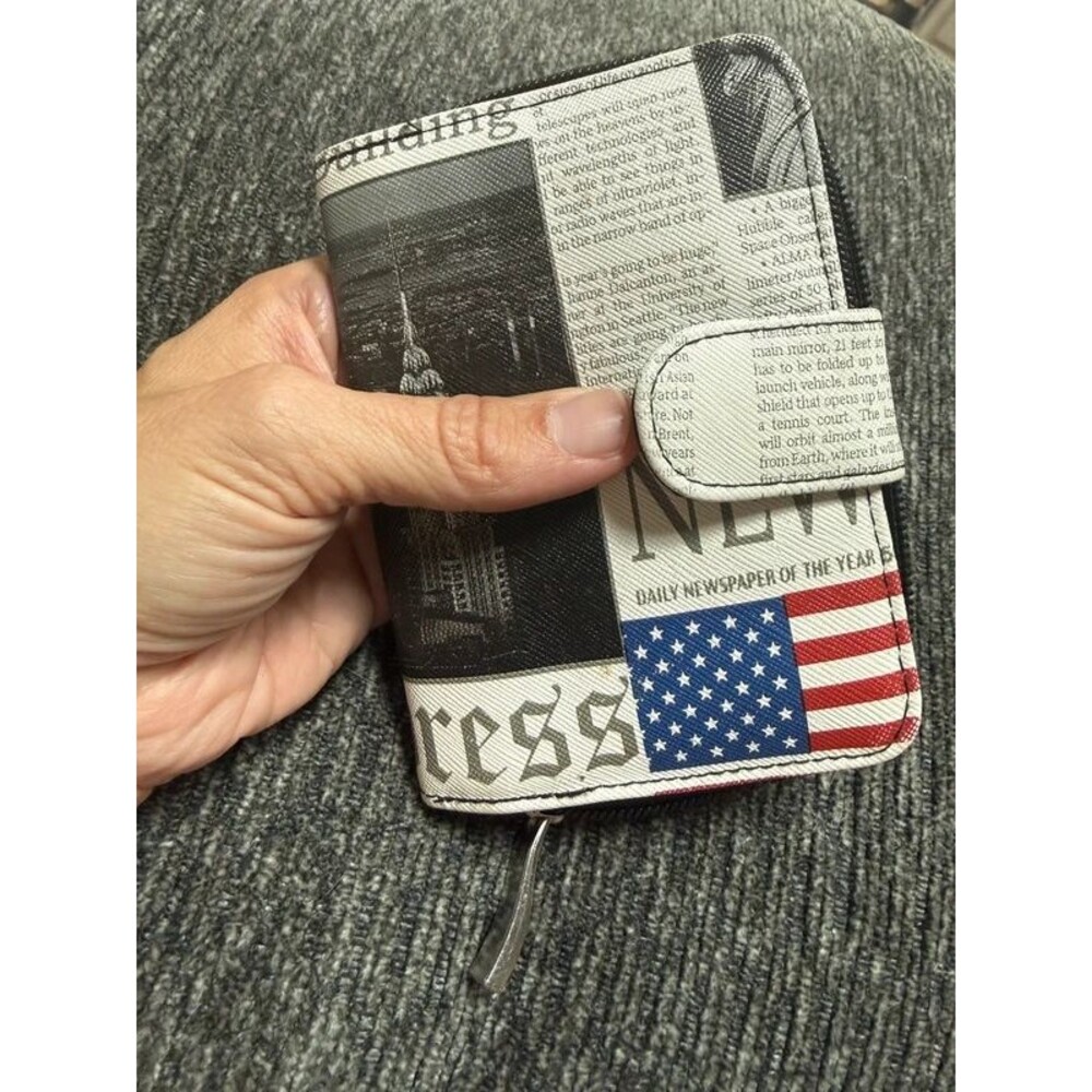 Newspaper print design wallet